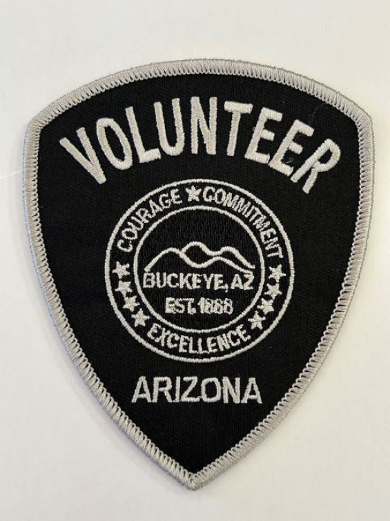 BUCKEYE POLICE VOLUNTEER, CITIZEN'S ON PATROL SHOULDER PATCH - PRIOR TO 2025.